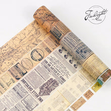Load image into Gallery viewer, Map Newspaper Washi Tape