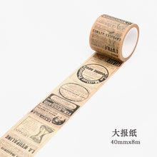 Load image into Gallery viewer, Map Newspaper Washi Tape