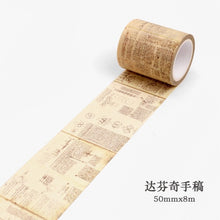 Load image into Gallery viewer, Map Newspaper Washi Tape
