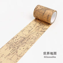 Load image into Gallery viewer, Map Newspaper Washi Tape